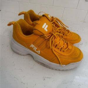 Fila Yellow Chunky Sneakers